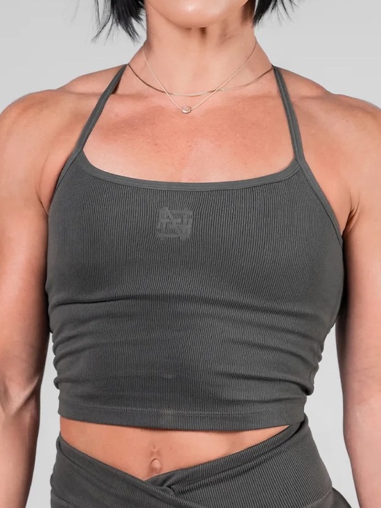 flag nor fail Tops - Flag Nor Fail Ribbed Tank - Gray